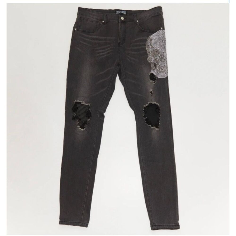 Social Terrorist Stone‎ Denim V2 Skull Men’s Size W40 L34